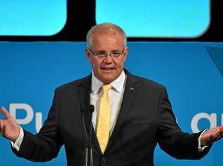 Prime Minister Scott Morrison speaks at the Australian Financial Review Business Summit in Sydney, Tuesday, March 5, 2019. Picture: MICK TSIKAS