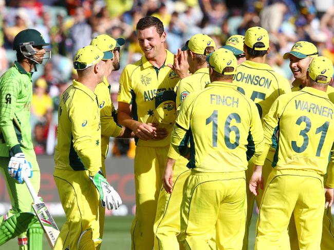 Josh Hazlewood impressed in his second and third spells.