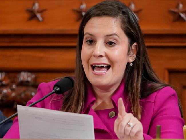 Republican Elise Stefanik questioned both witnesses about whether there was a potential of an “appearance” of a “conflict of interest” by Joe Biden in Ukraine. Picture: AFP