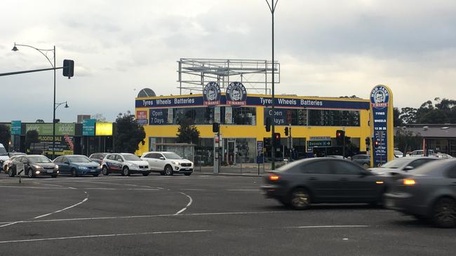 The Nunawading intersection where the electronic billboards will go up.