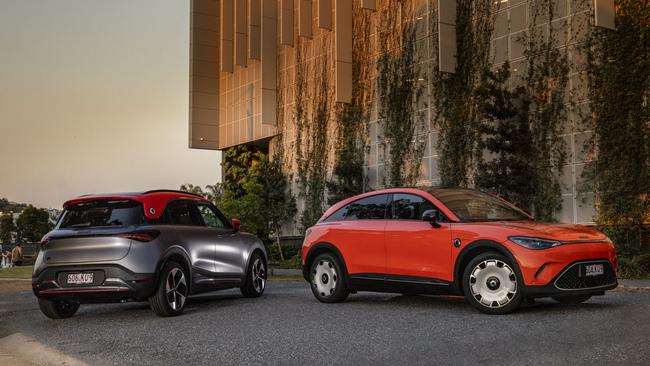 2024 Smart #1 and #3 electric cars. Photo: Mark Horsburgh