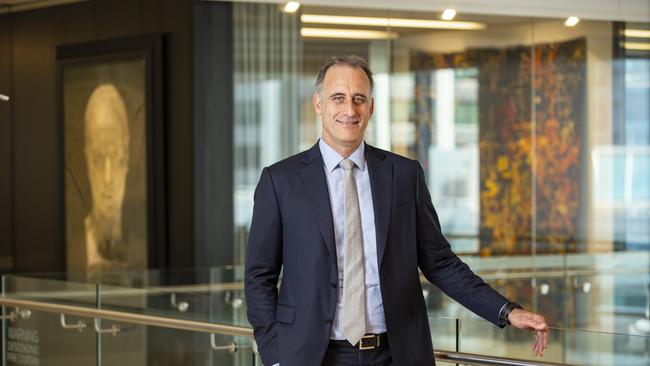 Rob Scott, boss of Wesfarmers, believes elevated inflation and higher interest rates are expected to remain a handbrake on some parts of the Australian economy. Picture Ross Swanborough.