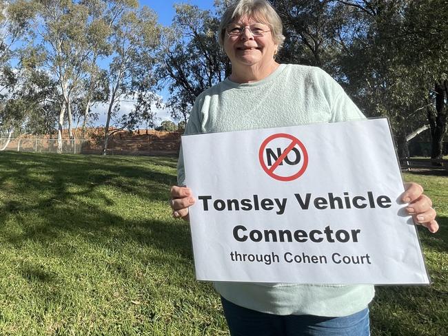 Di Holmes at the Cohen Court Reserve in Clovelly Park. Pic: Emily Jarvis