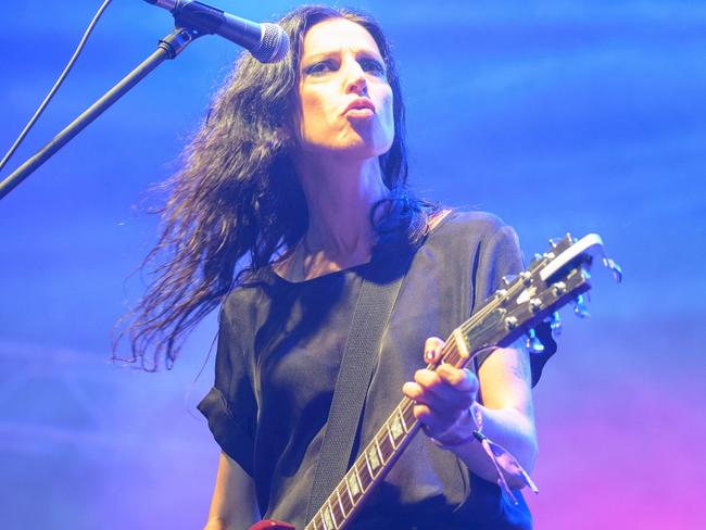 Adalita performing at the Woodford Folk Festival