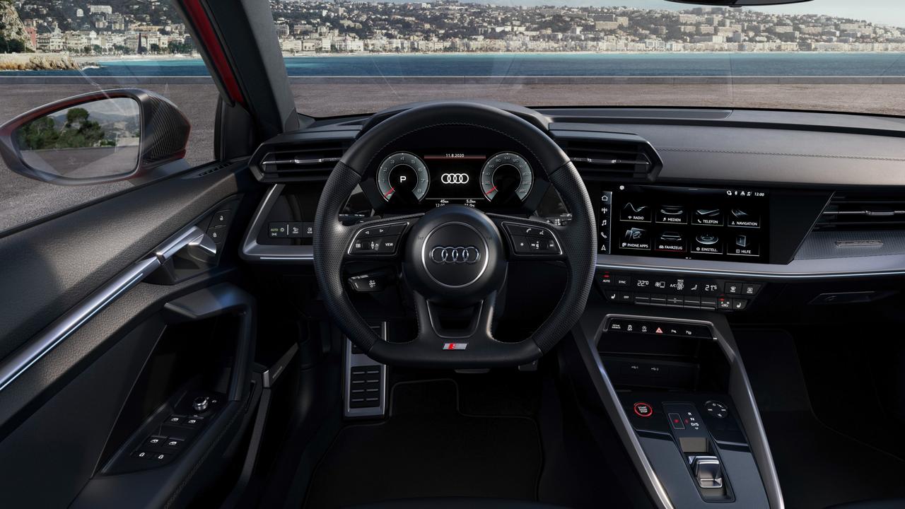 The S3 has a hi-tech interior. (overseas model shown)