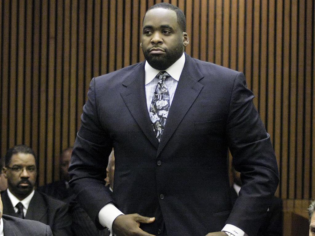 Former Detroit Mayor Kwame Kilpatrick has been pardoned by Donald Trump. Picture: AFP