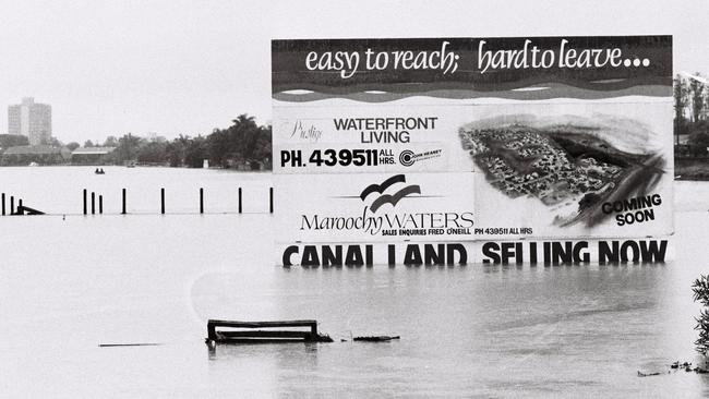 February 1992 flood. Maroochydore area.