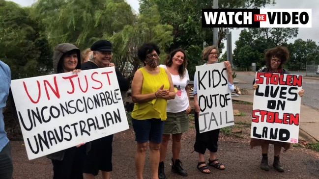 Protesters gather outside Don Dale calling for its closure