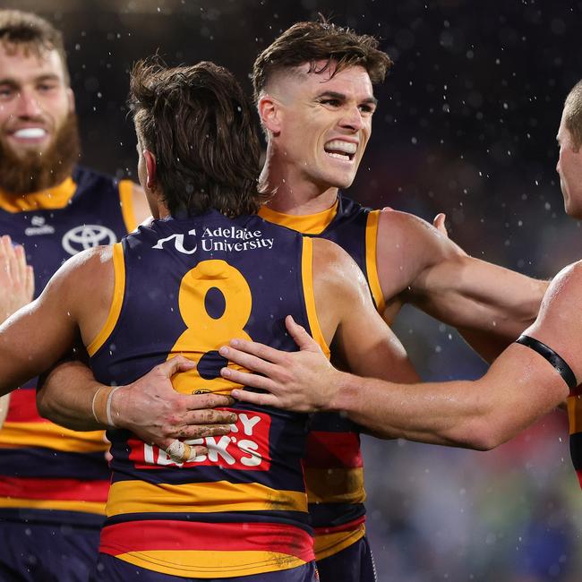 Ben Keays starred against his former team. Picture: Sarah Reed/AFL Photos via Getty Images