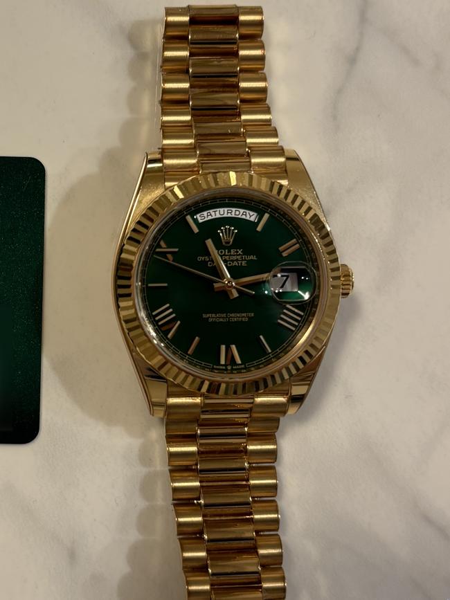 Luxury goods such as watches and bags are also being seized Pictures: NSW Police