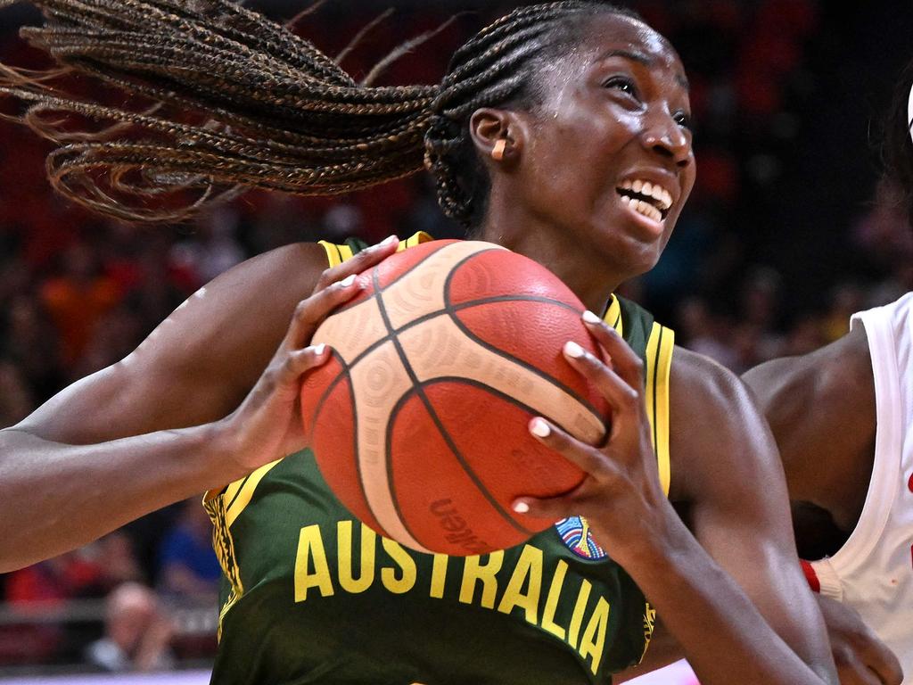 Ezi Magbegor’s huge performance against the Canadians has been rewarded. Picture: AFP