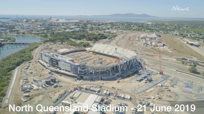 North Queensland Stadium from the sky