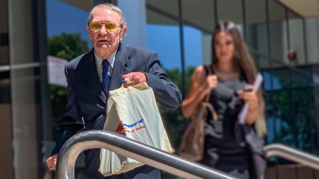 Alexander Dietmar Willer leaves Maroochydore Magistrates Court after he allegedly sent threatening letters to Queensland Premier Annastacia Palaszczuk. Picture: Felicity Ripper.