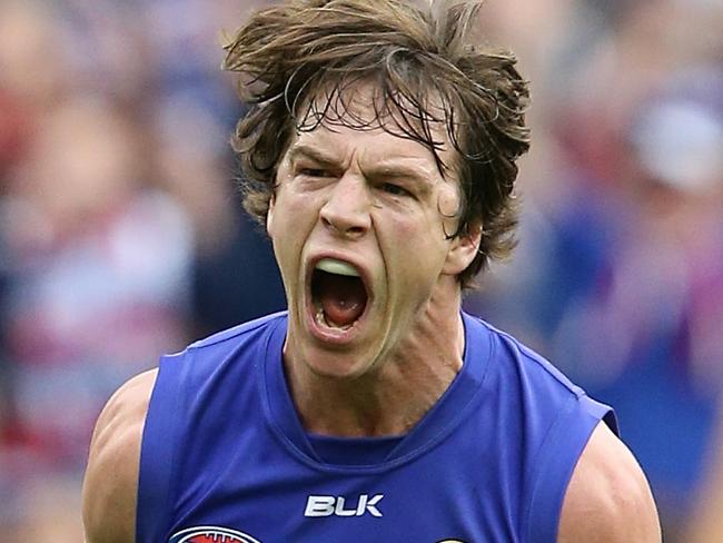 2016 AFL Grand Final match between the Western Bulldogs and the Sydney Swans at the Melbourne Cricket Ground (MCG), Melbourne, Australia on October 1, 2016. Liam Picken kicks a goal in the fourth term Picture :Wayne Ludbey