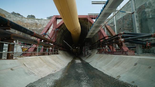 Tunnel boring machine Florence at the Snowy Hydro Scheme.