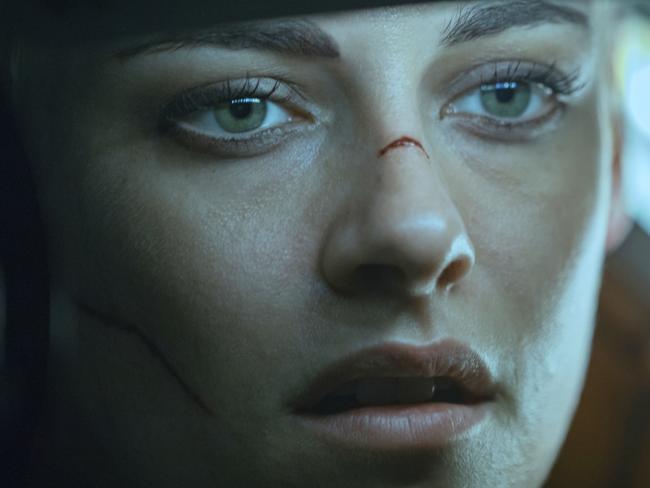 This image released by Twentieth Century Fox shows Kristen Stewart in a scene from "Underwater." (Alan Markfield/Twentieth Century Fox  via AP)