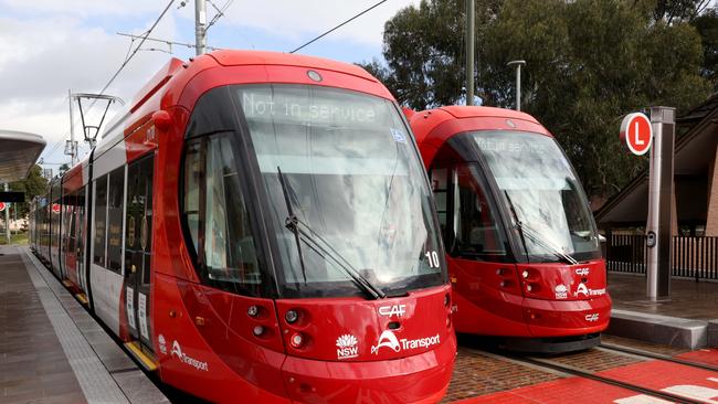 A Rail, Tram, and Bus Union strike is tipped to cause major Sydney Light Rail delays. Picture: NewsWire / Damian Shaw