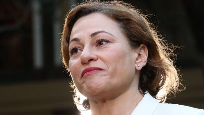 Queensland Labor MP Jackie Trad during a press conference at Parliament House. Picture: NCA NewsWire/David Kapernick