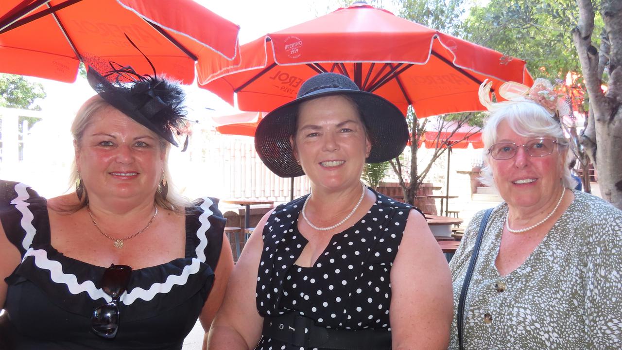 Dellas Clarke, Lisa Wong, Dorelle Jones at The Normanby Melbourne Cup day.