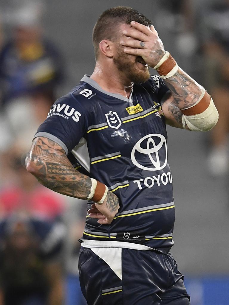 McGuire has looked frustrated at the Cowboys. Picture: Ian Hitchcock/Getty Images