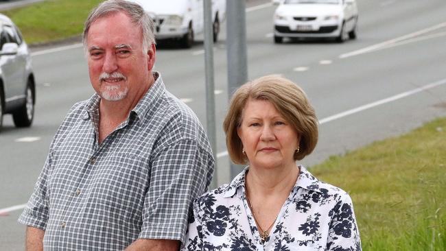 Activists Suz and Stan Corbett say a viable alternative to the current Inland Rail route through Brisbane is via Toowoomba. Picture: Peter Cronin