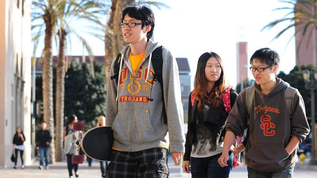 Chinese students in the US have been warned about the country’s escalating violence. Picture: AFP.