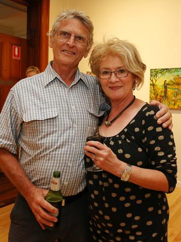 <p>Brendan and Anna Delargy and members of the Cairns Art Society celebrated their 69th Annual Art Exhibition at the official opening of the exhibition at the Cairns Regional Gallery. PICTURE: JUSTIN BRIERTY</p>