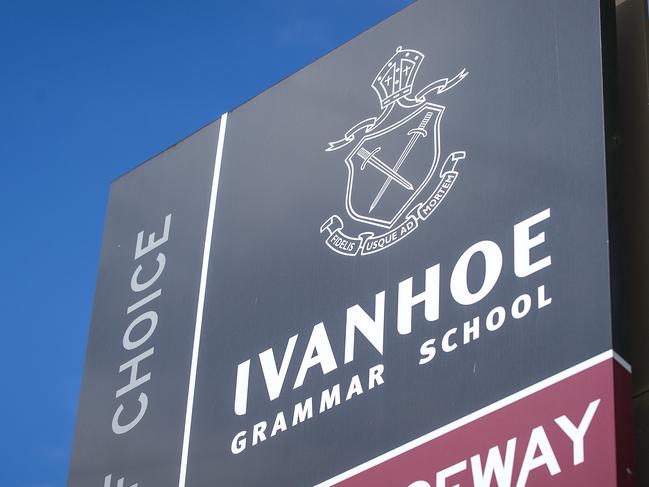 Ivanhoe Grammar Teacher Follow Up. An Ivanhoe Grammar School teacher is facing historic sex charges. Students leave school the day after they were informed of the allegations. Picture: Eugene Hyland