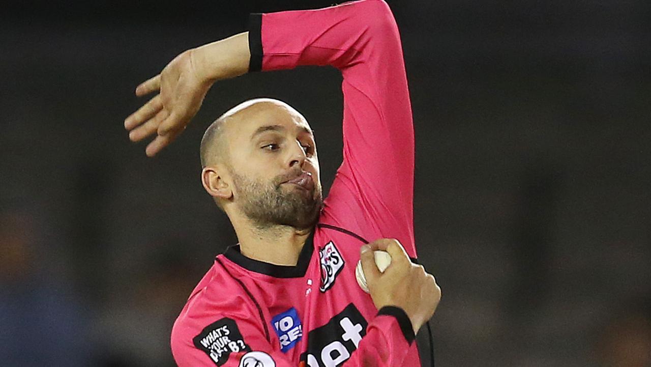 Nathan Lyon has an impressive BBL record with Sydney Sixers.