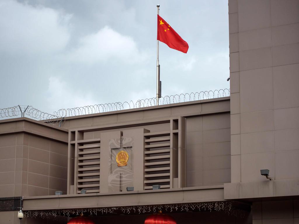 On Wednesday the US ordered the closure of the Chinese consulate in Houston within 72 hours. Picture: Mark Felix/AFP