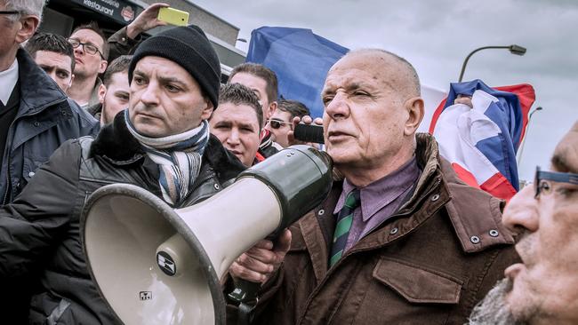 The former commander of the Foreign Legion Christian Piquemal was among the signatories. Picture: AFP