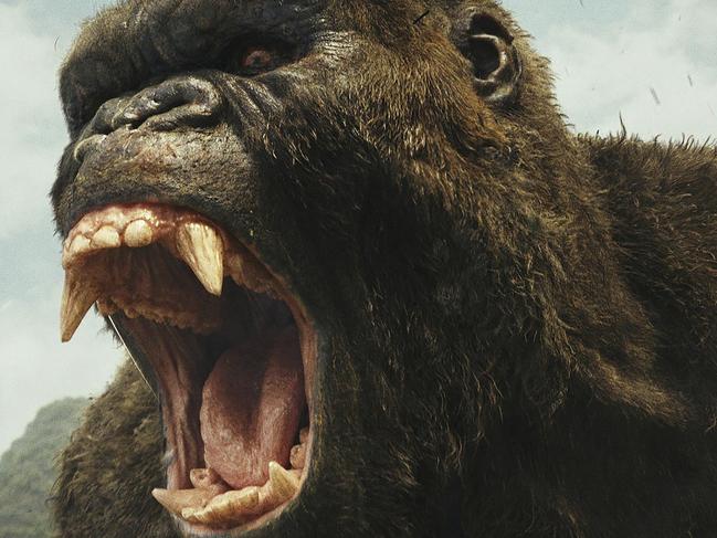 This image released by Warner Bros. Pictures shows a scene from, "Kong: Skull Island." (Warner Bros. Pictures via AP)