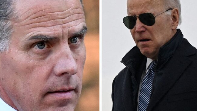 Hunter and Joe Biden. The President has granted his son a pardon.