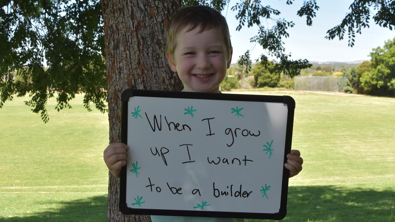 My First Year - Lutheran School Wagga Wagga students say what they would like to be when they grow up. Picture: Sam Turner