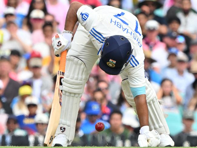 Rishabh Pant limped to one of the most sluggish innings of his career. Picture: AFP