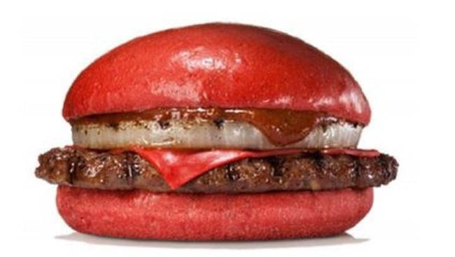 Burger King’s new red burger. Because why not?