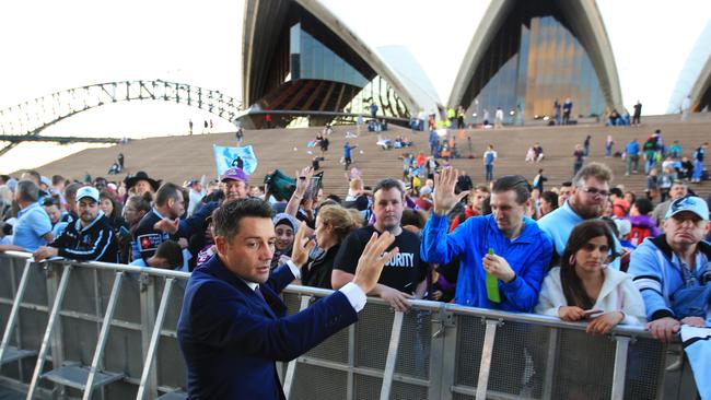 Cronk meets the fans in the GF build-up. Pic: Mark Evans