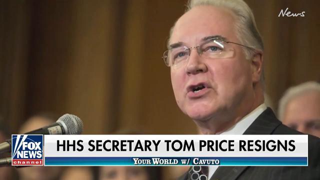 Health and Human Services Secretary Tom Price resigns