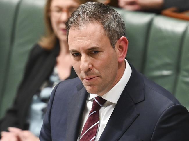 CANBERRA, Australia - NewsWire Photos - June 26, 2024: Federal Treasurer Jim Chalmers during Question Time at Parliament House in Canberra. Picture: NewsWire / Martin Ollman