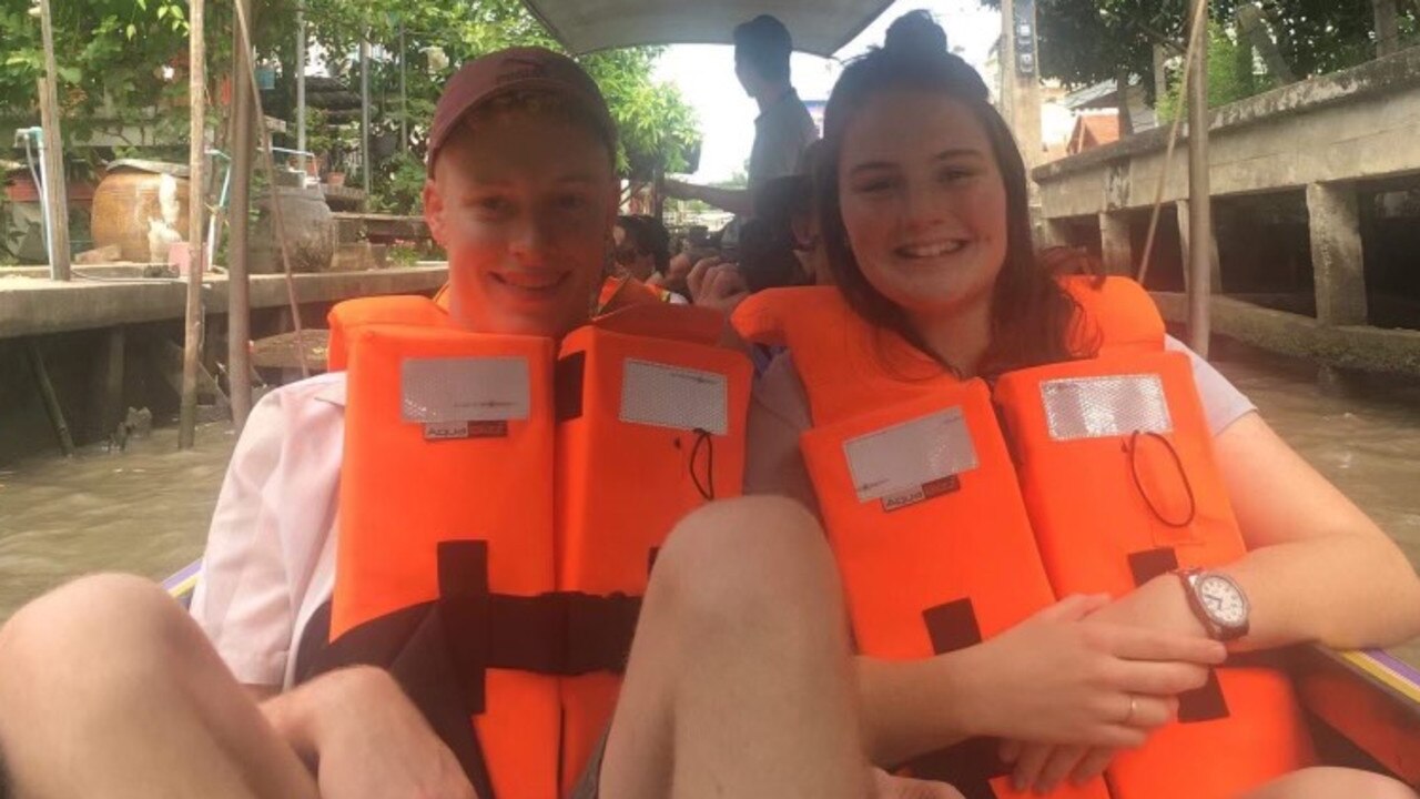 Jack Dunn, pictured on a previous holiday in Thailand, was excited to backpack through America. Picture: Supplied