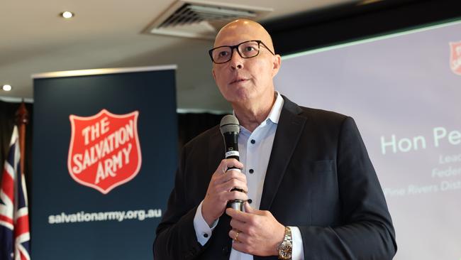 Peter Dutton returned to Dickson on Thursday to host the annual Salvation Army fundraiser at Pine Rivers Bowls Club, Bray Park Picture: Adam Head / NewsWire