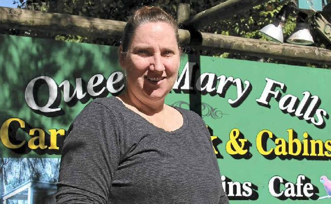 Queen Mary Falls Caravan Park owner Louise Reed said business had been steady but there was potential to encourage more tourists through marketing. Picture: Erin Smith