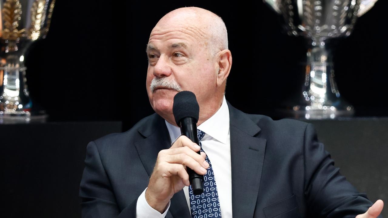 Leigh Matthews has his ideas on how to slow down the AFL’s concussion issue. (Photo by Michael Willson/AFL Photos via Getty Images)