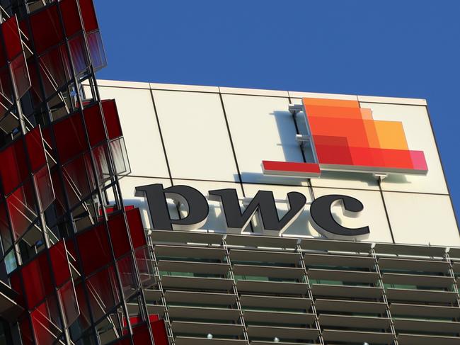 SYDNEY, AUSTRALIA - NewsWire Photos JUNE 20, 2023: PWC, Price Water House Coopers signage on a building in  BarangarooPicture: NCA NewsWire / Damian Shaw