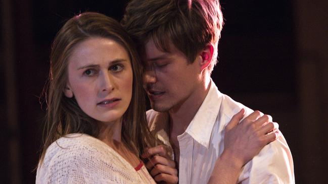 Lucy Fry, Xavier Samuel in Chekhov’s The Seagull, 2014. Picture: Shane Reid