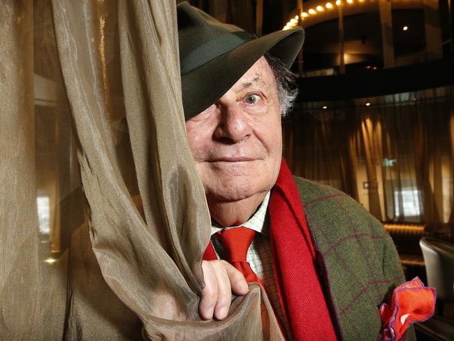 Barry Humphries who is in Melbourne to perform his new show The Man Behind the Mask where he plays himself.  Picture: David Caird