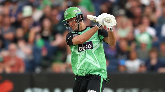 MELBOURNE, AUSTRALIA - JANUARY 19: Beau Webster of the Stars bats during the BBL match between Melbourne Stars and Hobart Hurricanes at Melbourne Cricket Ground, on January 19, 2025, in Melbourne, Australia. (Photo by Robert Cianflone/Getty Images)