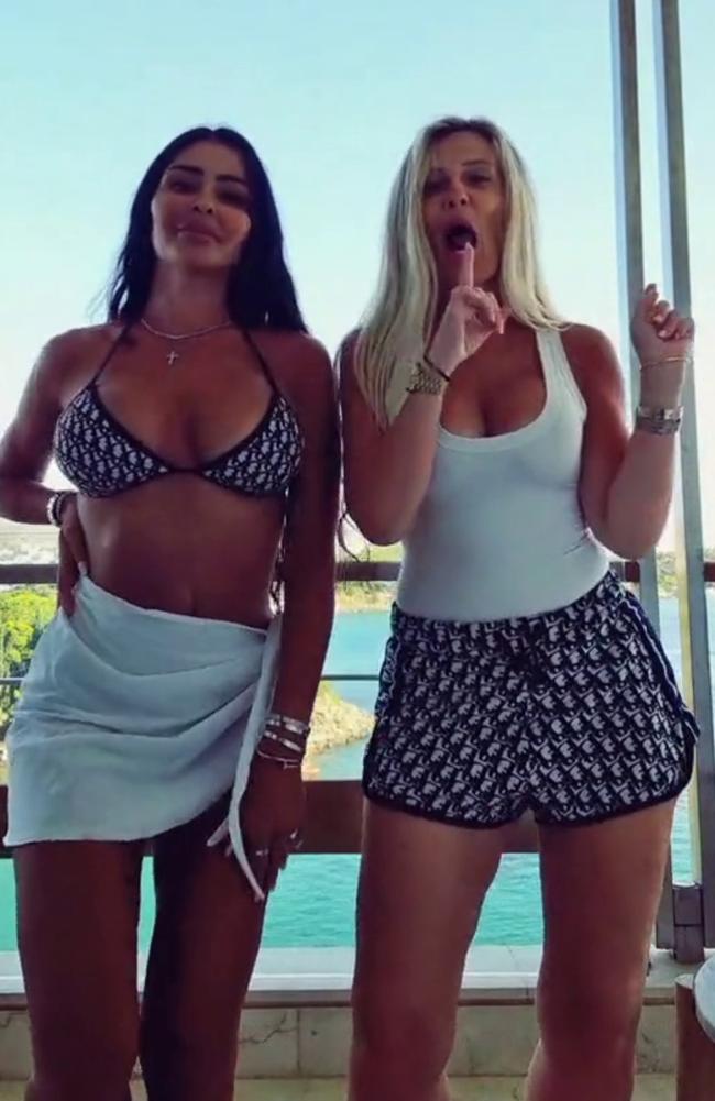 Mel Ter Wisscha was holidaying in Greece when the videos were shot. Pictures: TikTok