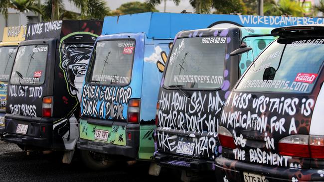 The federal Government has announced plans to rid Australia of the vehicles with their offensive slogans. Picture: Anna Rogers