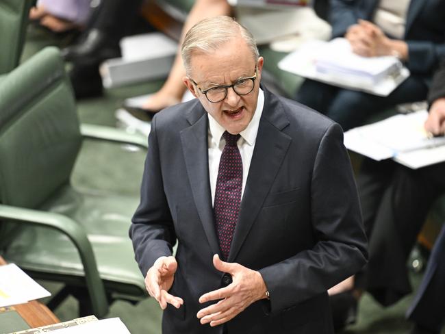 Despite Anthony Albanese’s Labor vowing to reduce power bills, they have gone up. Picture: NewsWire / Martin Ollman